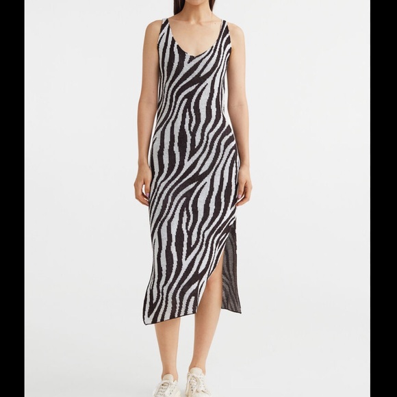 H&M Dresses & Skirts - H&M | Zebra Print Knit Dress